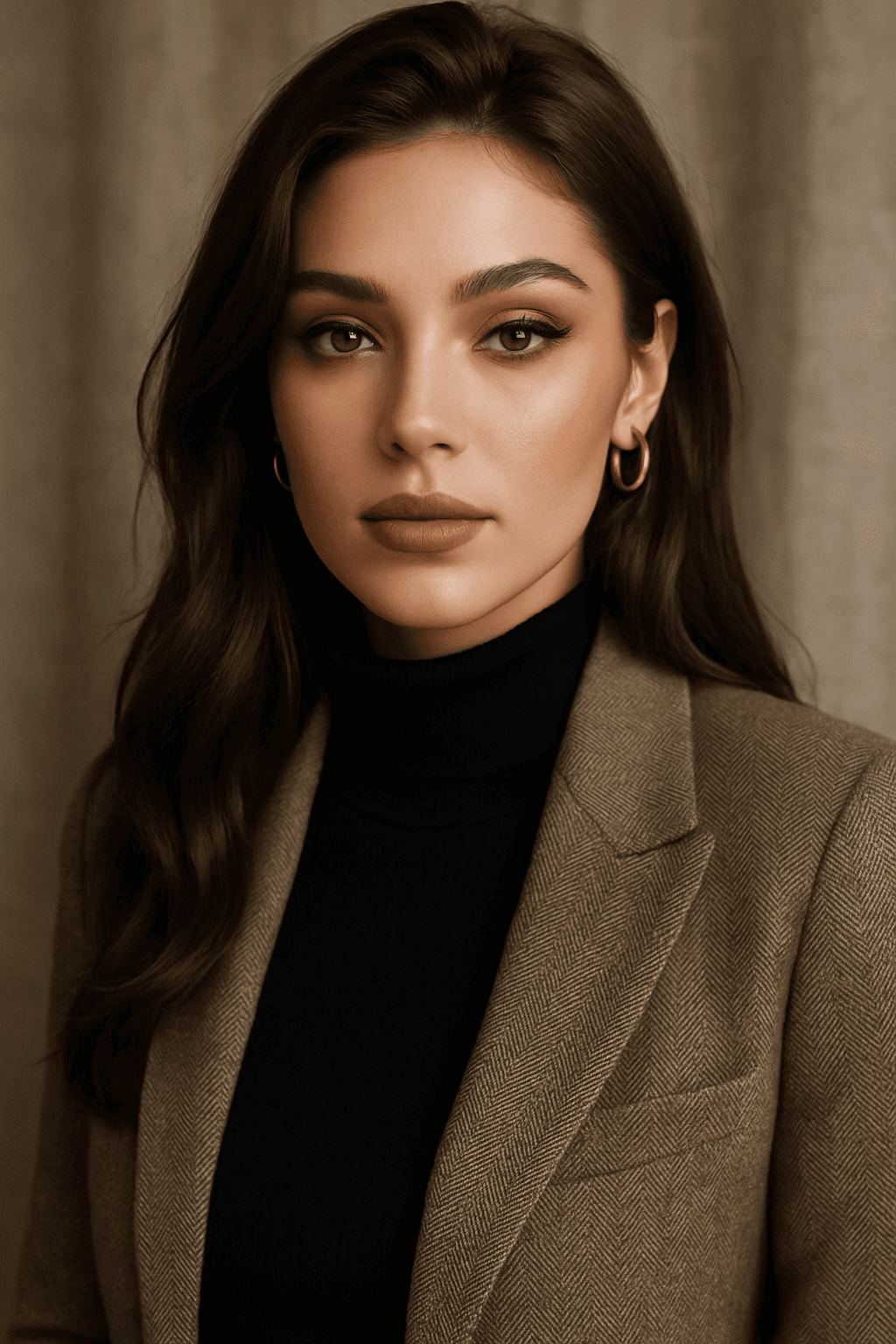 A girl giving a pose for times magazine cover page